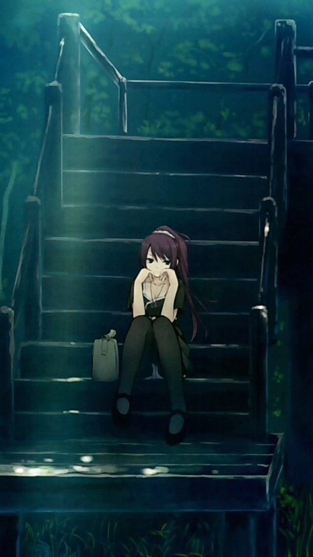 Featured image of post Anime Boy Sitting On Stairs Image shared by
